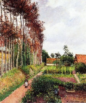カミーユ・ピサロ Painting - アンゴ・イン・ヴァランジュヴィルのそばの野原 1899年 カミーユ・ピサロ